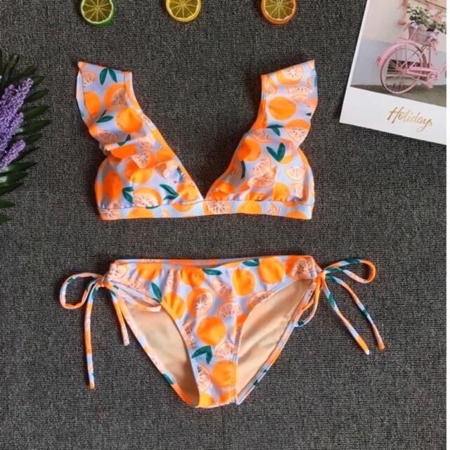 Bikini 2 mảnh trái cam summer chất đẹp.