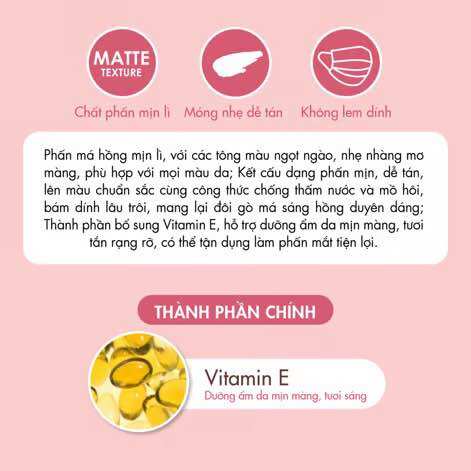 Phấn Má Hồng Baby Bright Mood Matte Blusher 4.5g