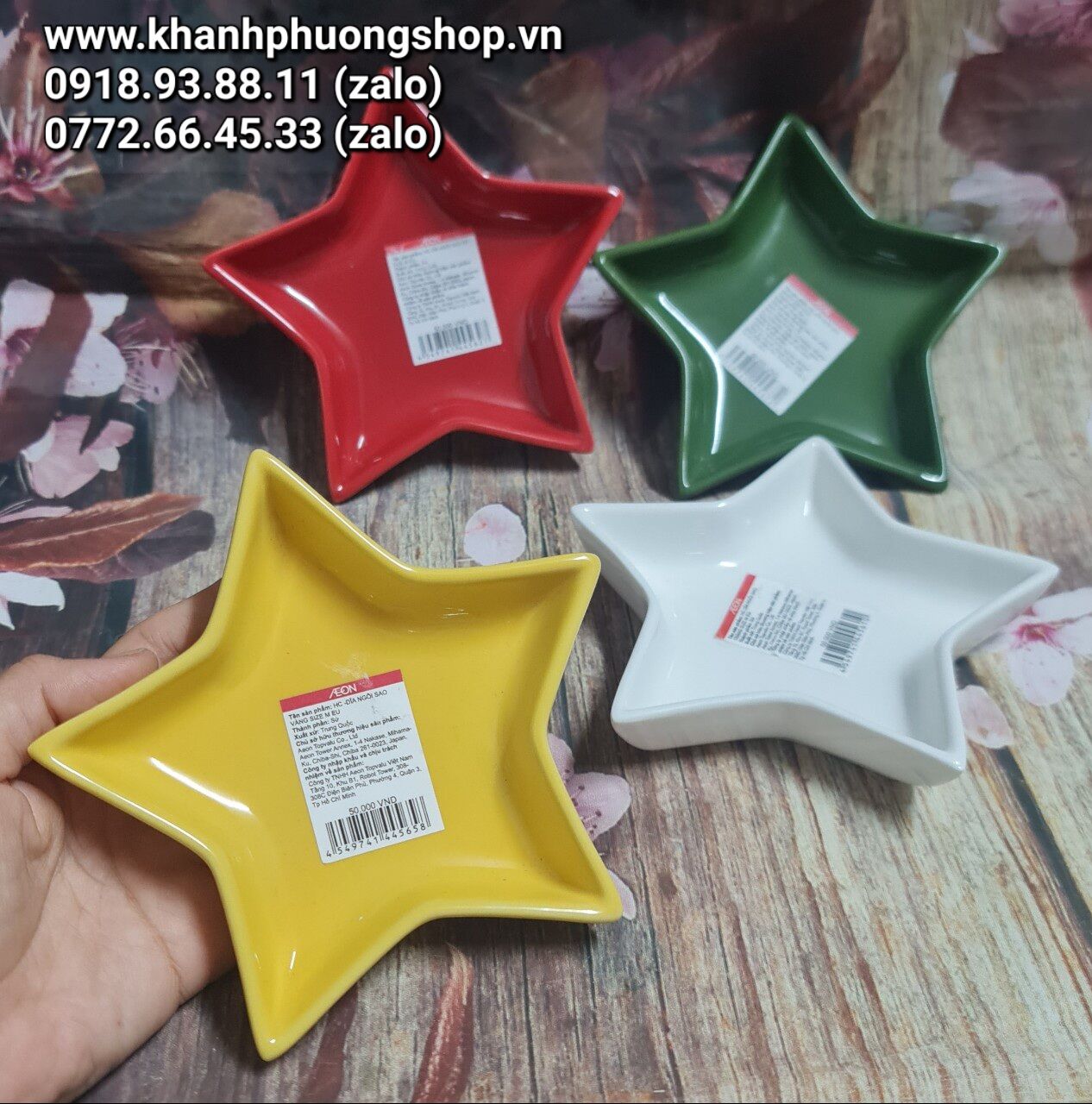 chén chấm sứ - chén chấm sứ cao cấp hình ngôi sao