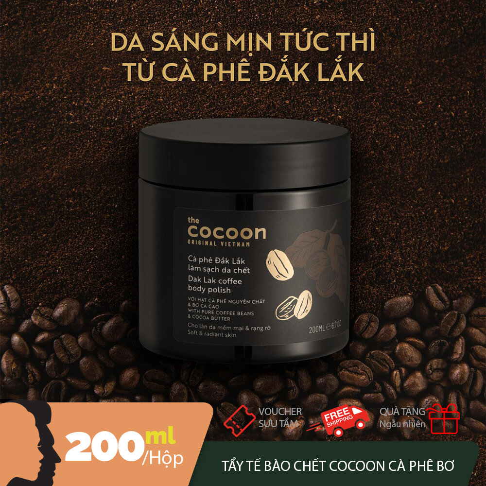Tẩy tế bào chết cơ thể Café Dak Lak The Cocoon Coffee Body Polish 200ml