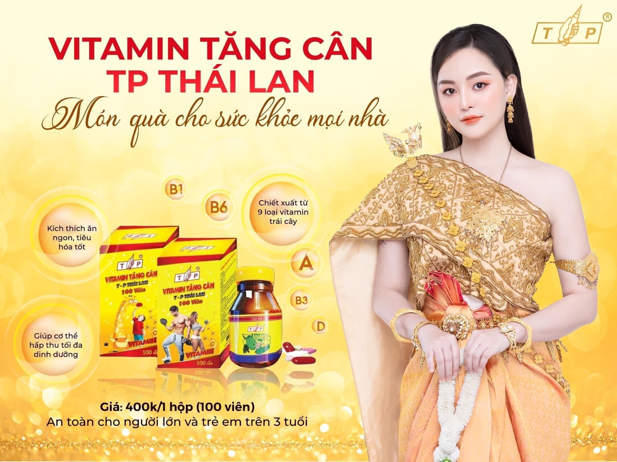 Vitamin tăng cân tp Thái lan 100 viên.