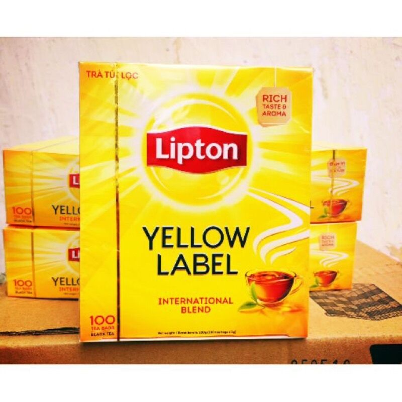 LIPTON TRÀ NHÃN VÀNG Hộp 100 Túi × 2G