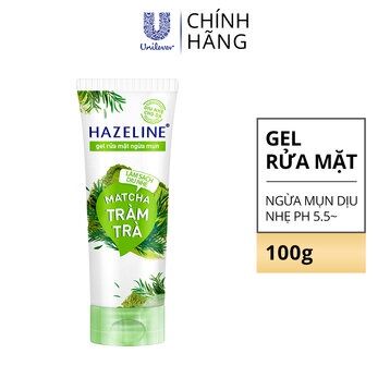 SỮA RỬA MẶT HAZELINE MATCHA TRÀM TRÀ 100g