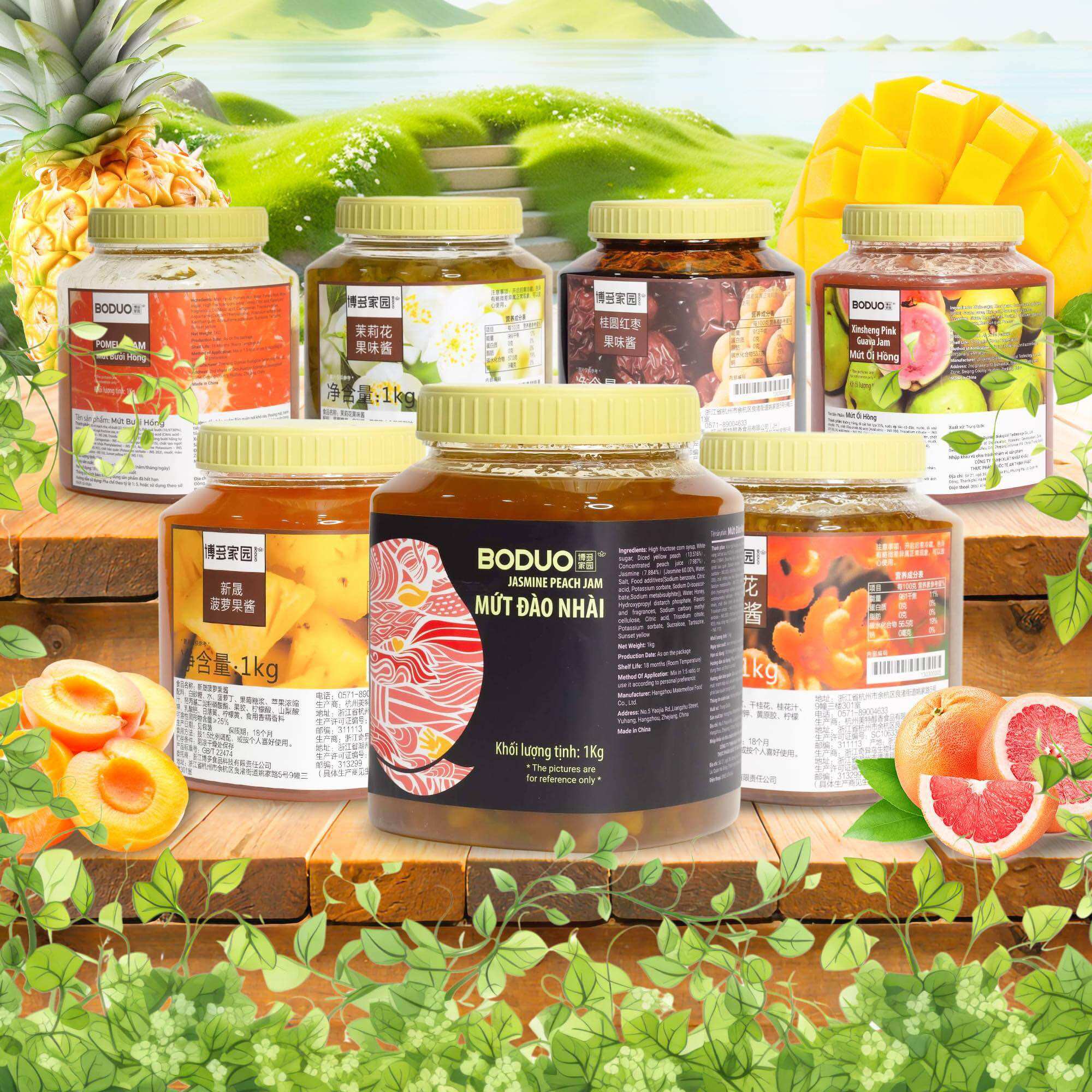 Mứt chuối Boduo hộp 1,3kg