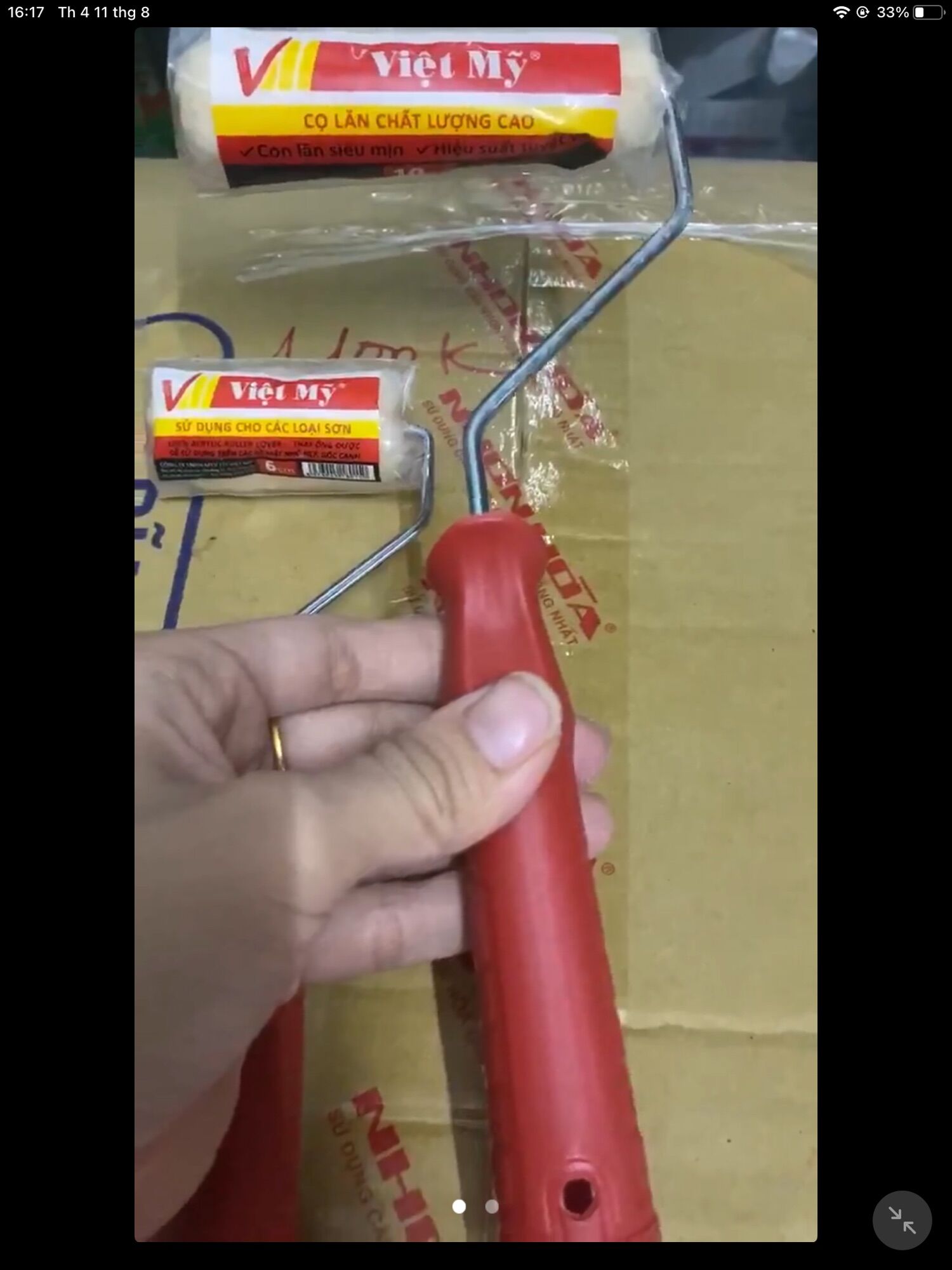Cọ lô - lăn sơn dầu Việt Mỹ 10 cm