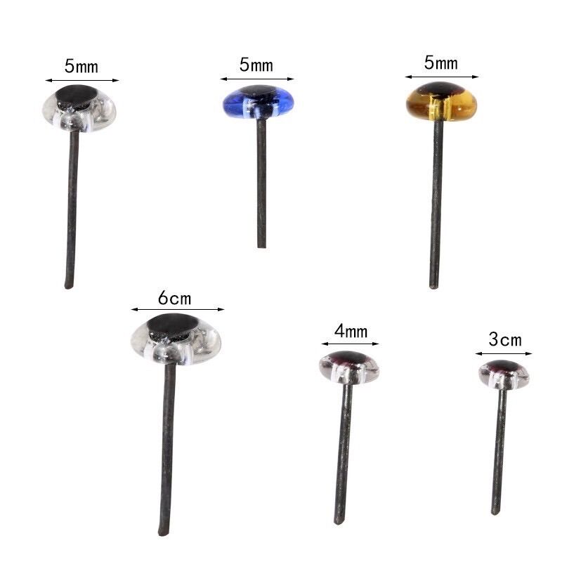 Mắt thú nhựa trong suốt - Túi 5 cặp