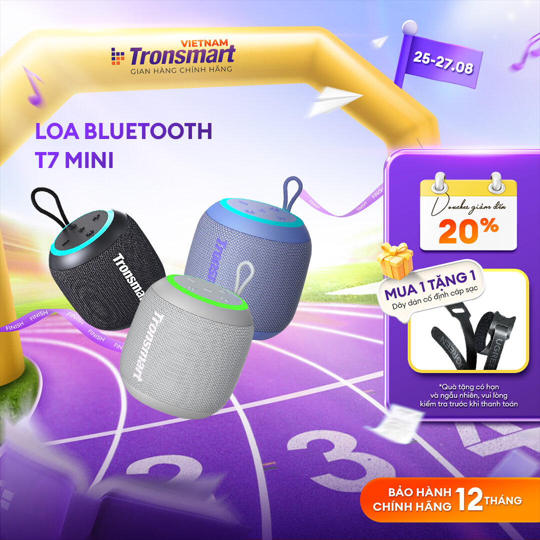 [BEST SELLER] Loa Bluetooth 5.0 Tronsmart Element T6 Mini | Công suất15W | Chống thấm nước IPX6 | Chơi nhạc lên tới 24h | Bảo Hành 12 Tháng.