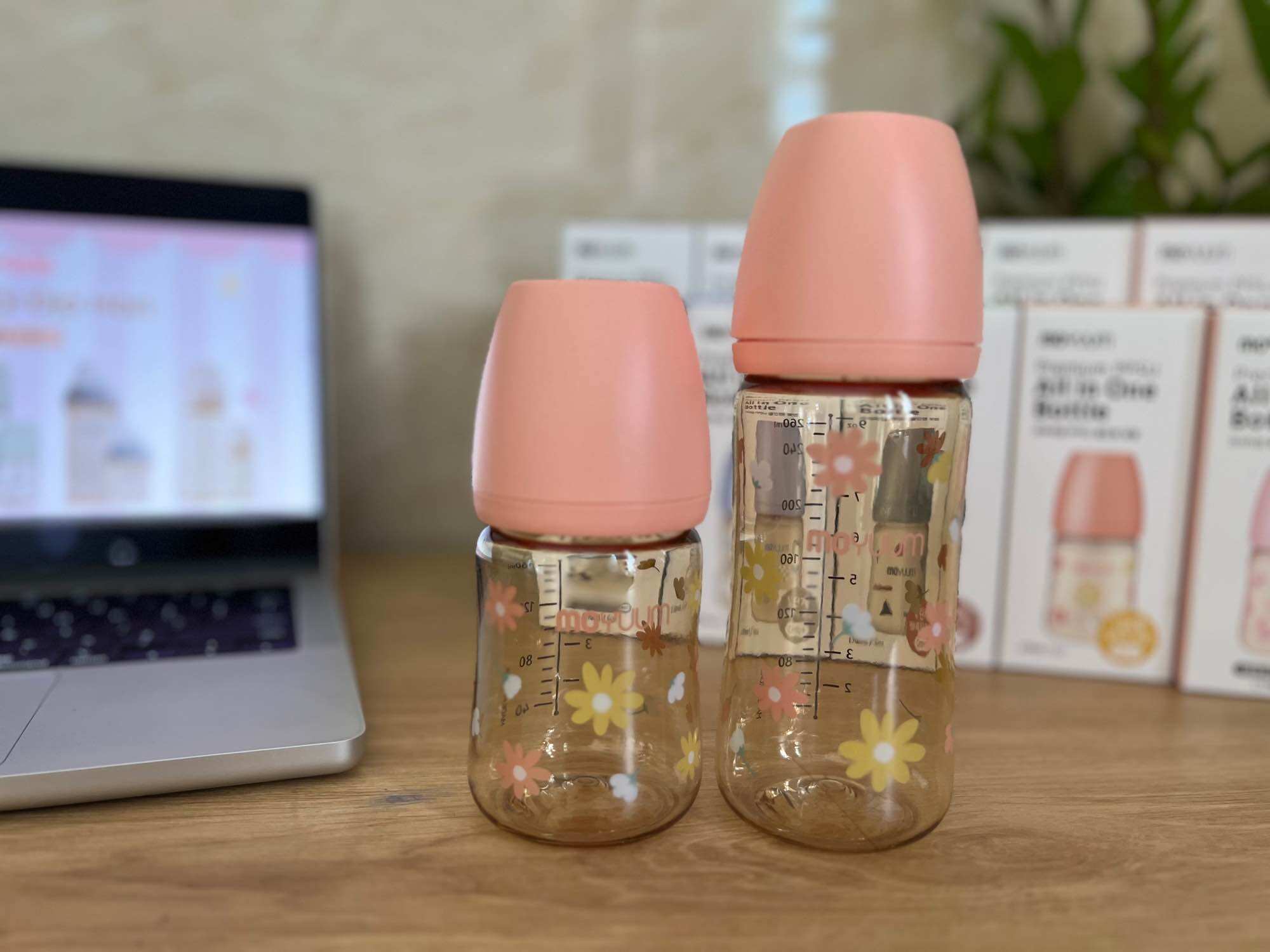 Bình sữa Moyuum 170ml/270ml chính hãng Hàn Quốc ( được chọn núm)