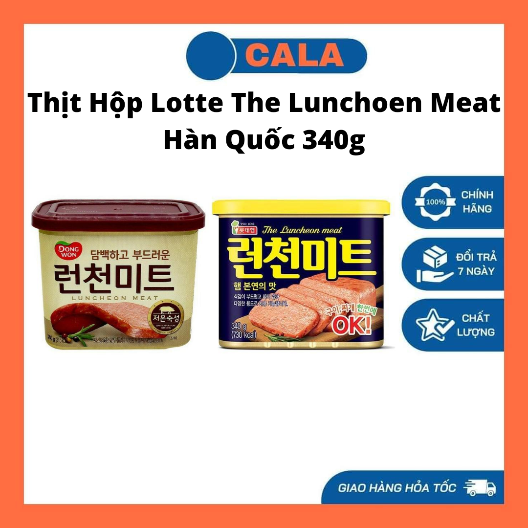 Thịt Hộp Lotte The Lunchoen Meat Hàn Quốc 340g