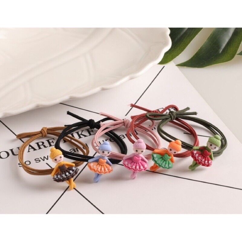 🔥 Set 10 Sợi Dây Cột Tóc HOA, THÚ Siêu Xinh, Đủ Các Mẫu