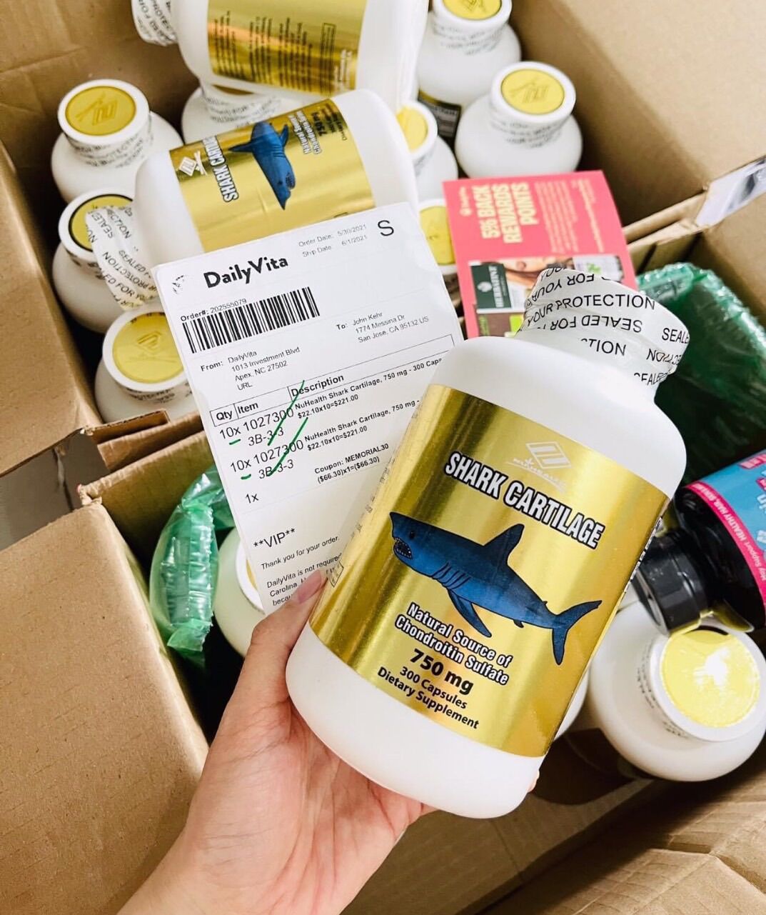 SHARK CARTILAGE 750mg (sụn cá mập sản xuất từ mỹ)