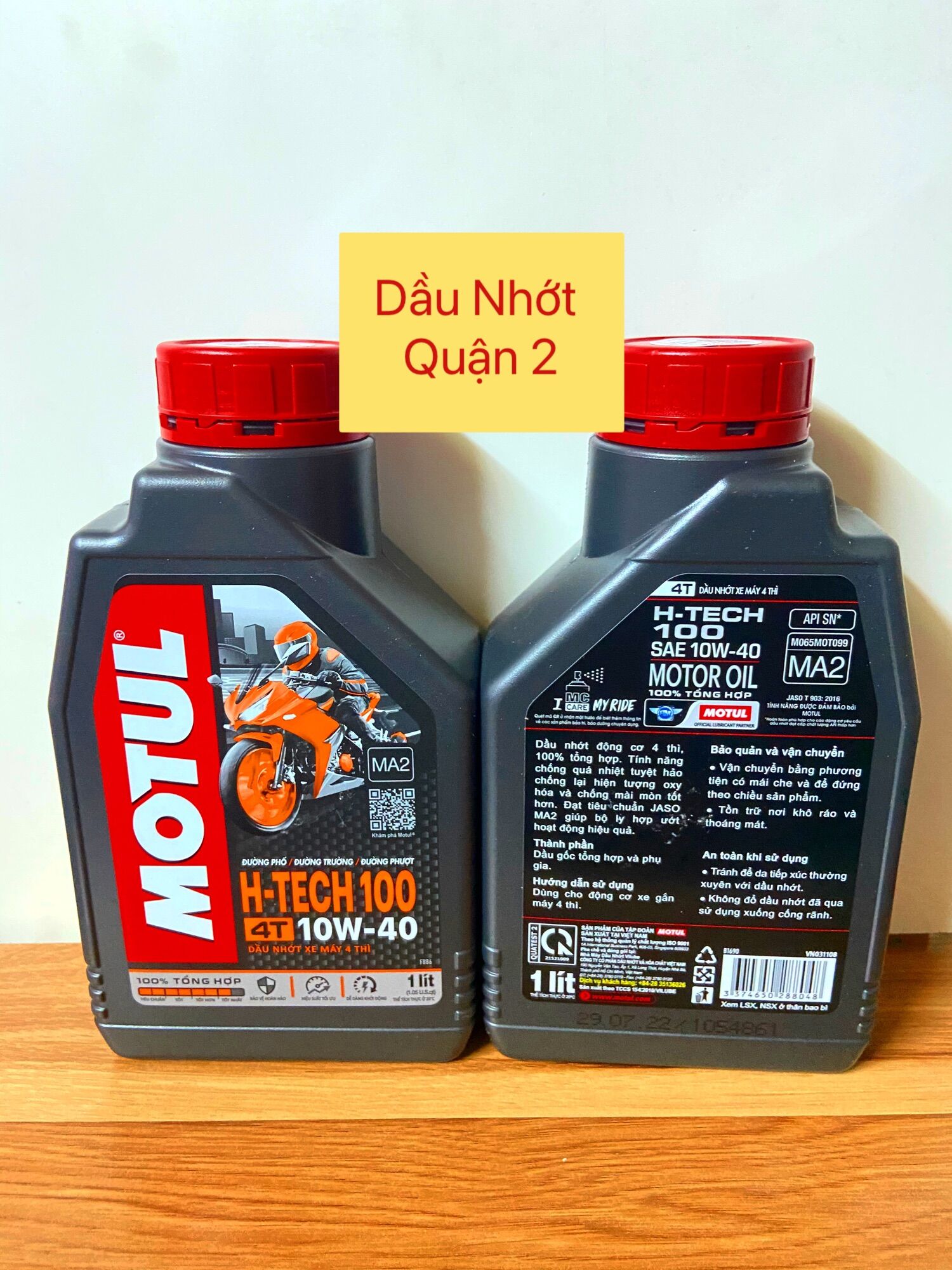Nhớt motul H-Tech dành xe số 1L