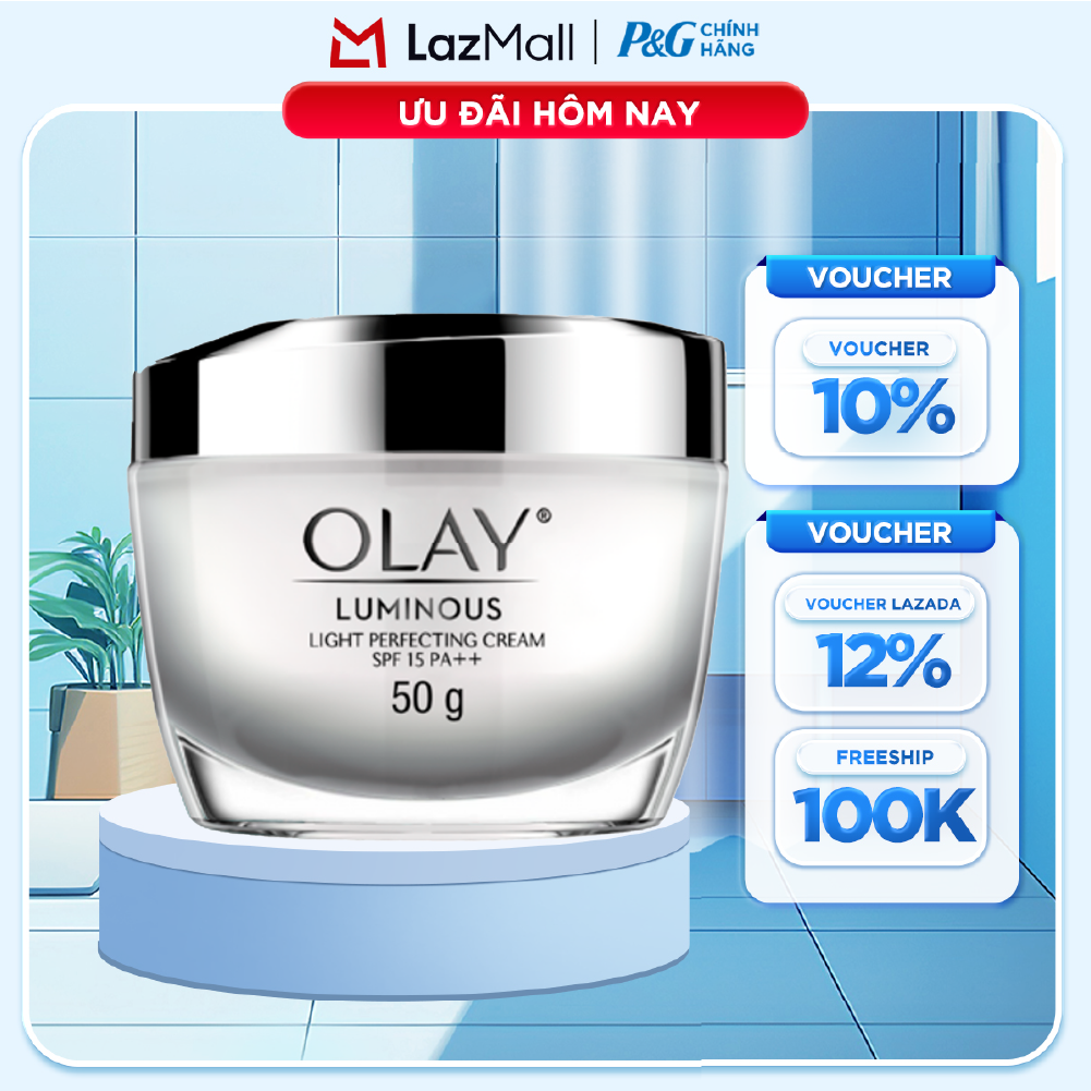 Kem Dưỡng Ban Ngày OLAY LUMINOUS Dưỡng Sáng Da Ngăn Tia UV SPF15 PA++ Hũ 50G