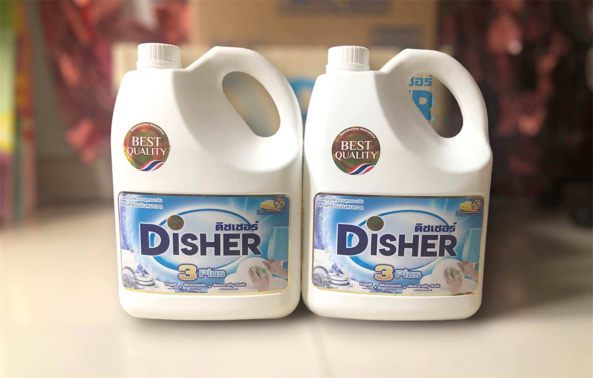 Hcm - nước rửa chén disher 3plus 3600ml nhập khẩu thái lan