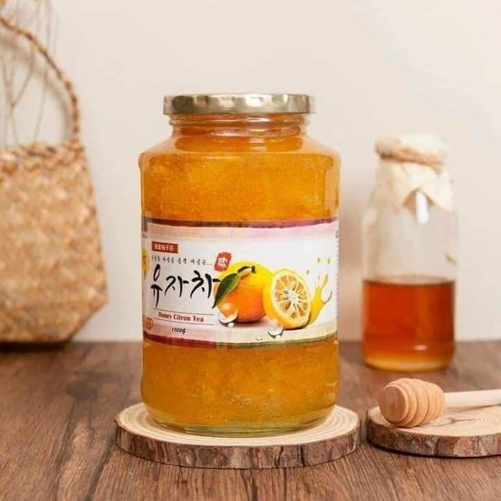Mật ong chanh đào Hàn Quốc