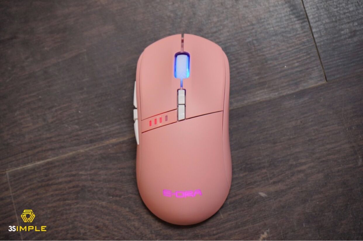 Chuột gaming E-Dra EM620W Wireless đen, hồng