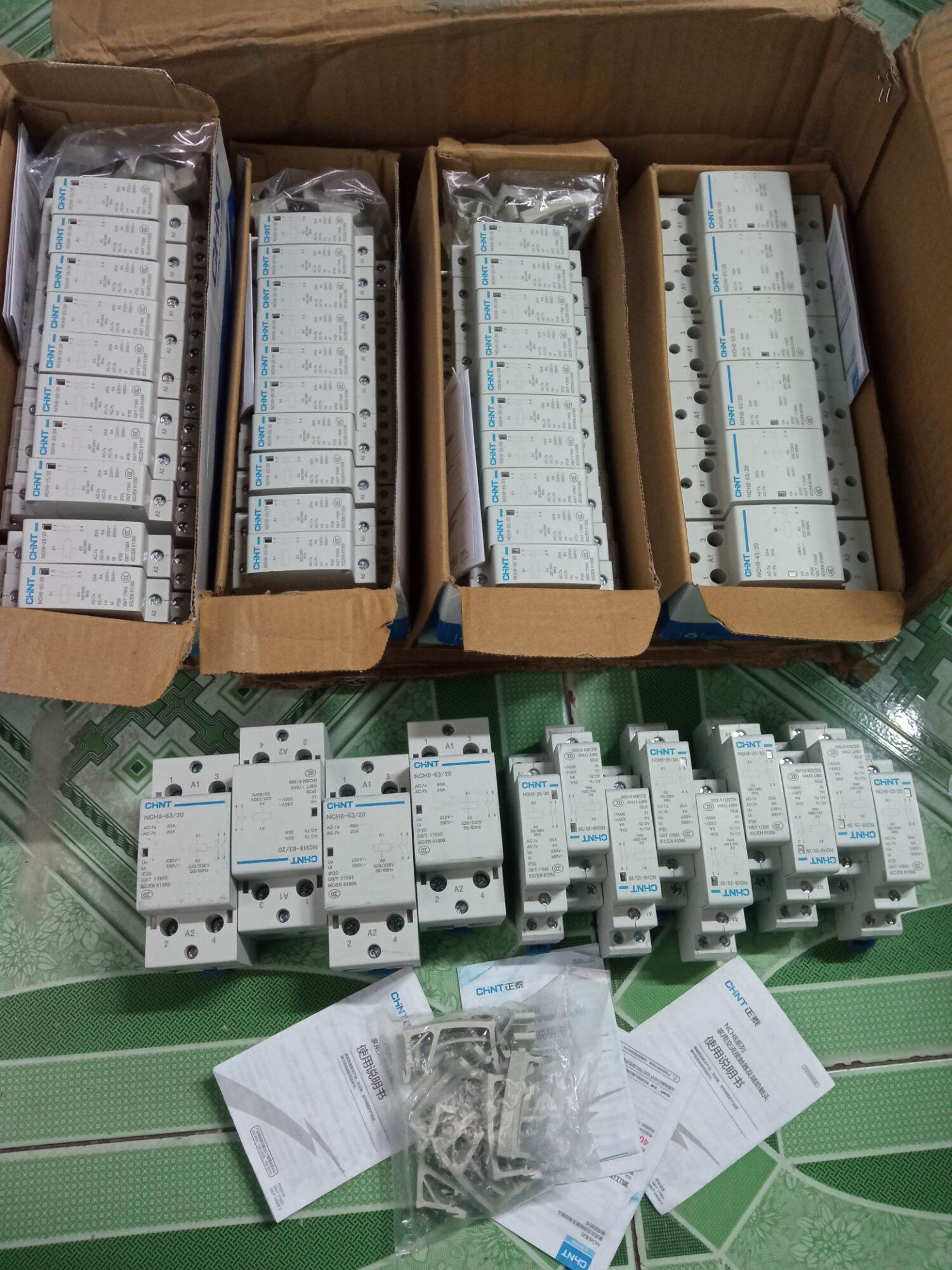 contactor - khởi động từ CHINT , NCH8 . 2 cực 1pha - 220v