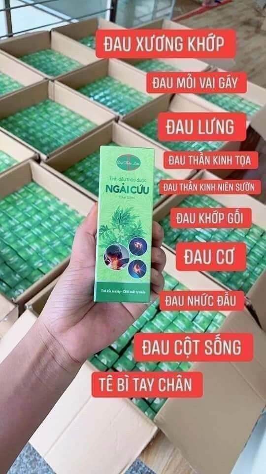 Tinh Dầu Thảo Dược Ngải Cứu Dạ Thảo Liên 50ml -  Xua tan đau nhức xương khớp, đau mỏi vai gáy, tê bì chân tay