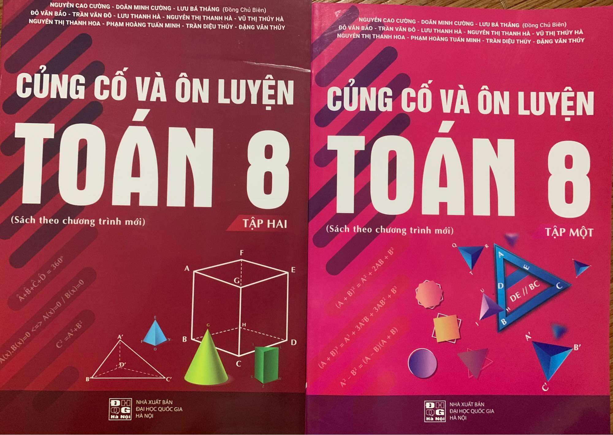 Combo Toán 8: Củng cố và ôn luyện toán 8 tập 1 và 2