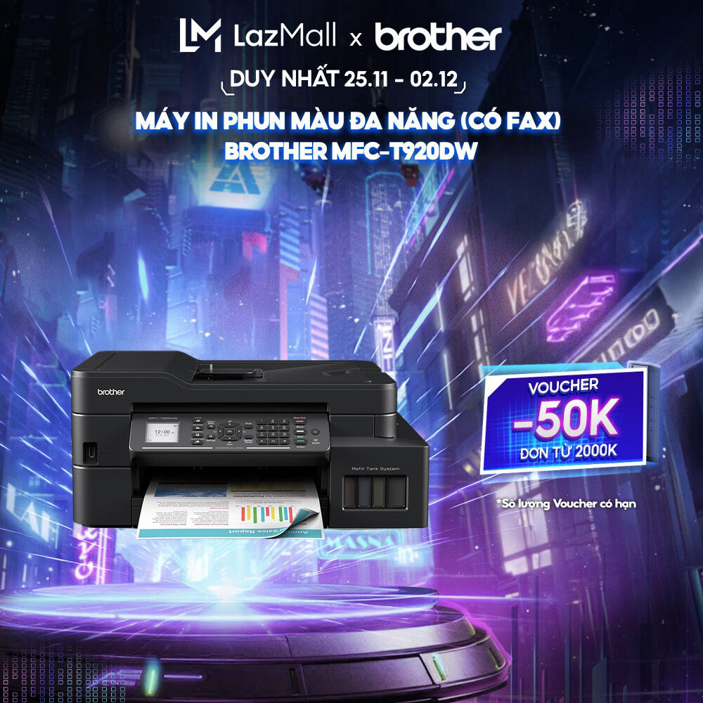 Máy in phun màu đa năng (có Fax) Brother MFC-T920DW