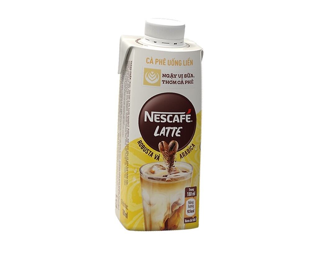 Nescafe' cà phê Latte uống liền-Hộp giấy 200ml