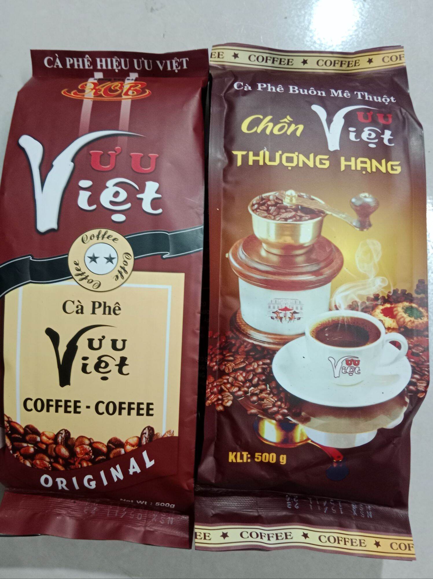 Combo 2gói Cafe Pha Phin Chồn Thượng Hạng+Ưu Việt ORIGINAL 1Kg