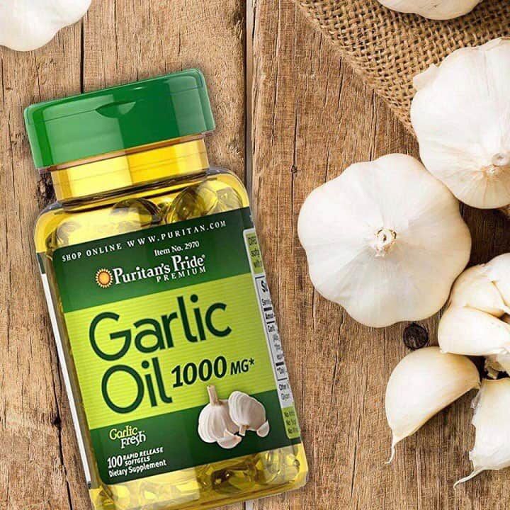 🧄🧄 tinh dầu tỏi không mùi puritan’s pride garlic extract 1000mg của mỹ 100 viên