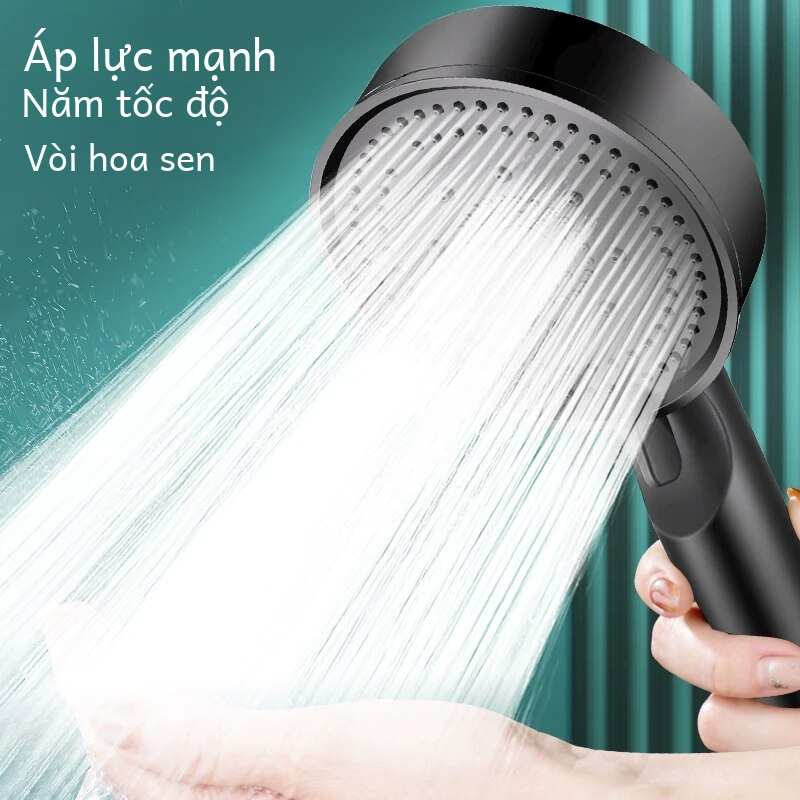 Vòi hoa sen vòi phun massage phụ kiện phòng tắm với 6 chế độ áp lực Boost Shower Head đa chức năng có thể điều chỉnh nước lớn 