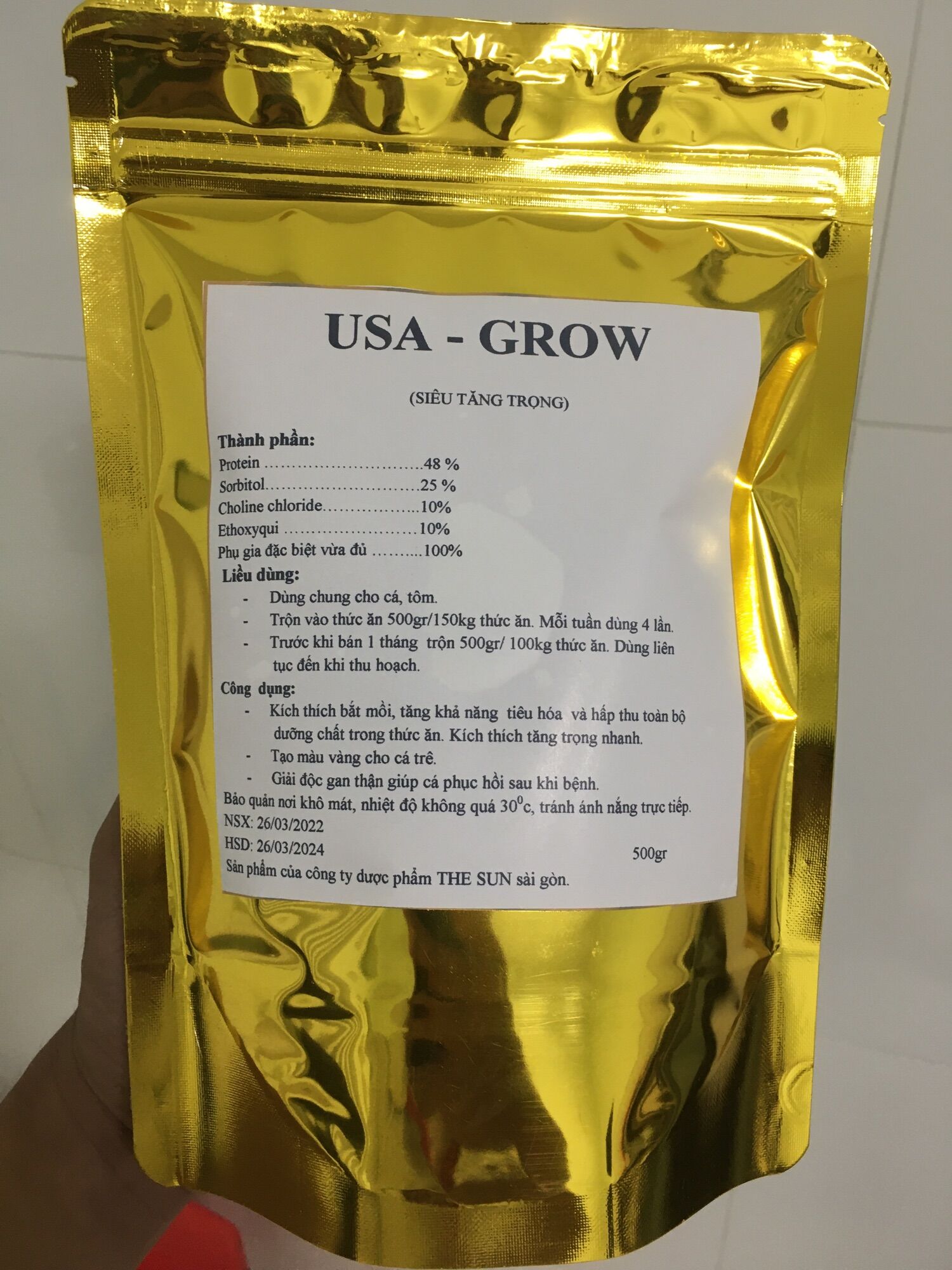 Usa - Grow siêu tăng trọng tôm cá