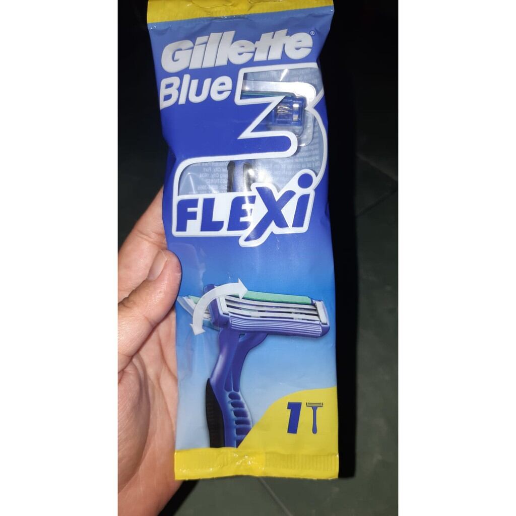 Dao cạo râu Gillette 3 lưỡi Flexi Blue 3 (dây 1/6 cây)