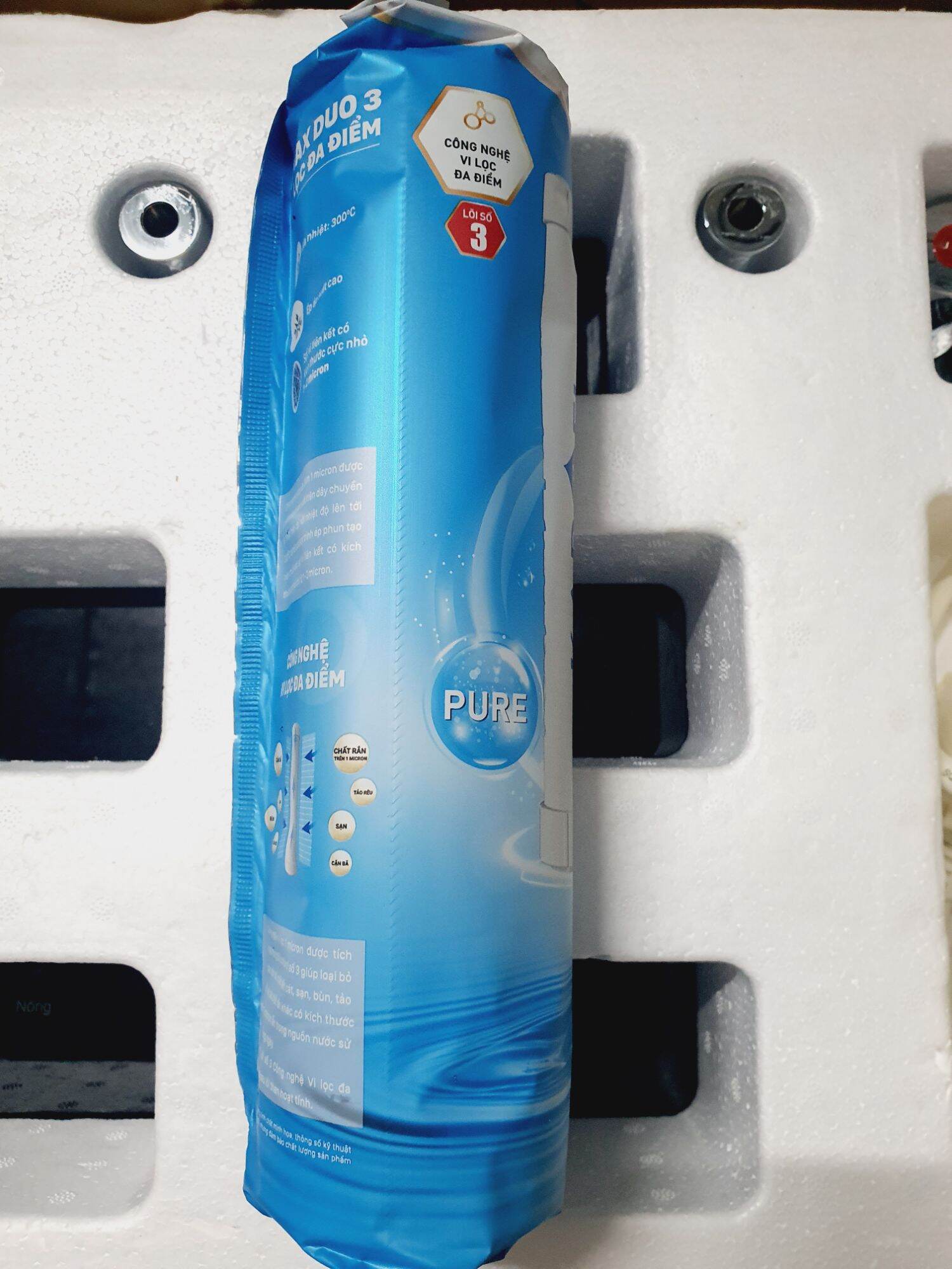Combo 4 lõi lọc nước 123 karofi (2 lõi số 1, 1 lõi số 2, 1 lõi  số 3)