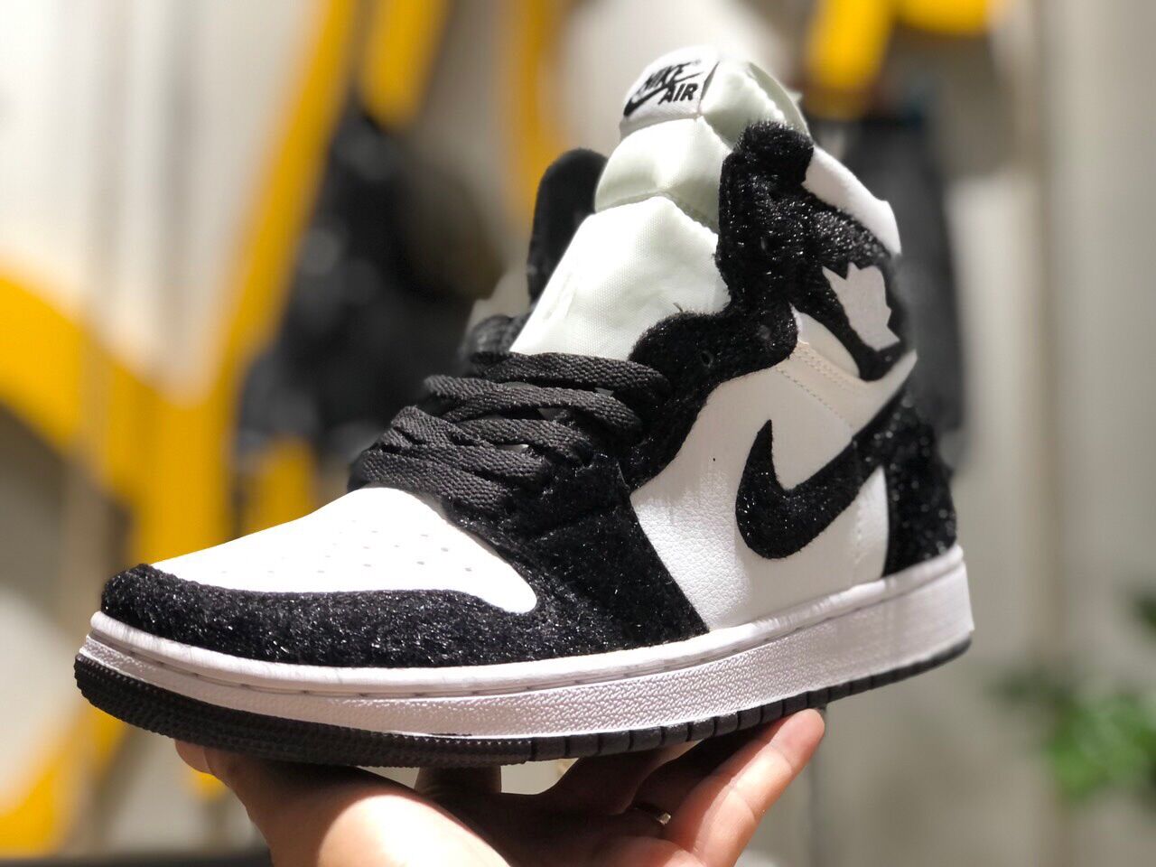 Nike sneakers panda lông