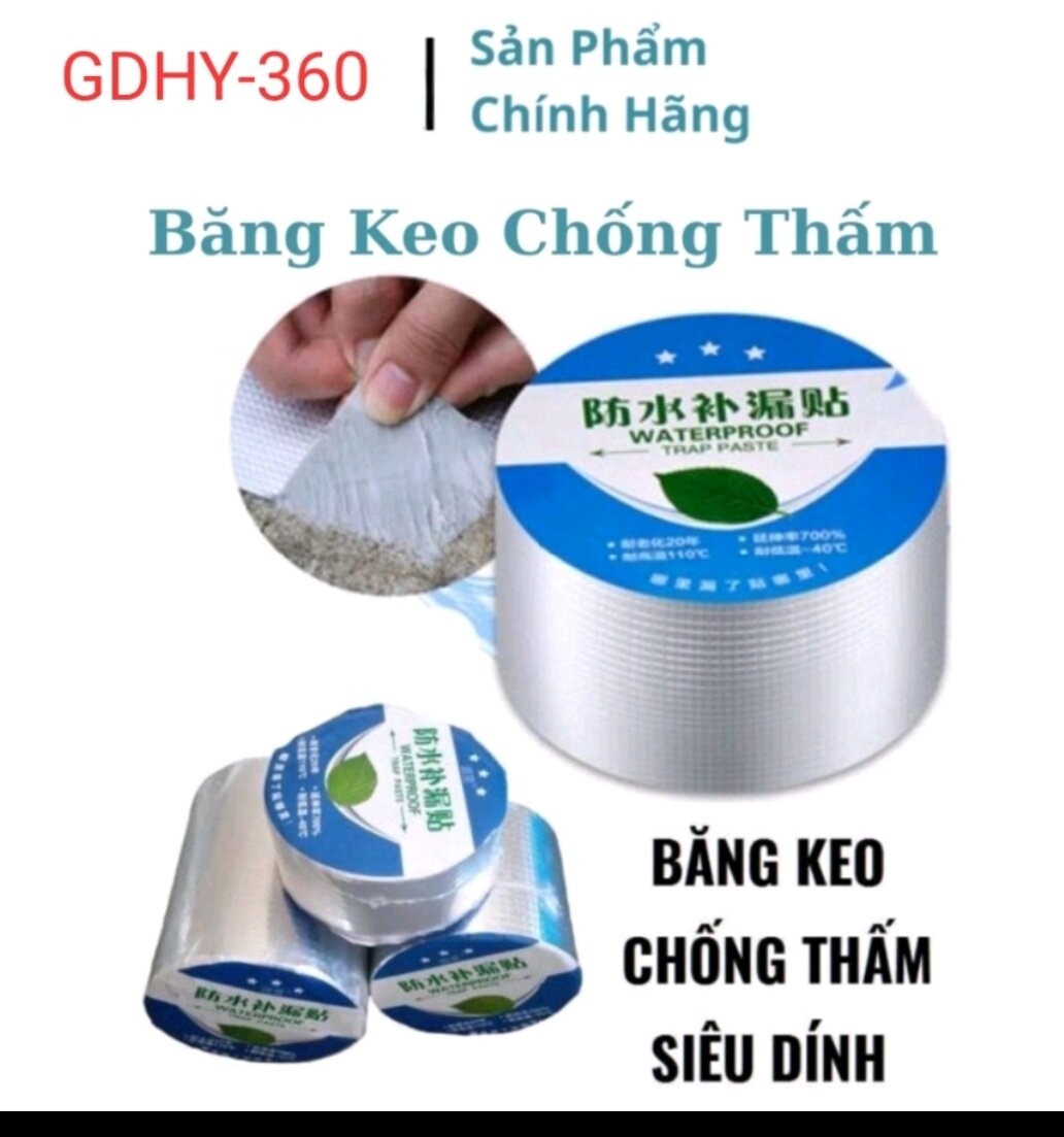 Băng keo chống thấm rộng 5/10cm dài 5m_miếng siêu dính