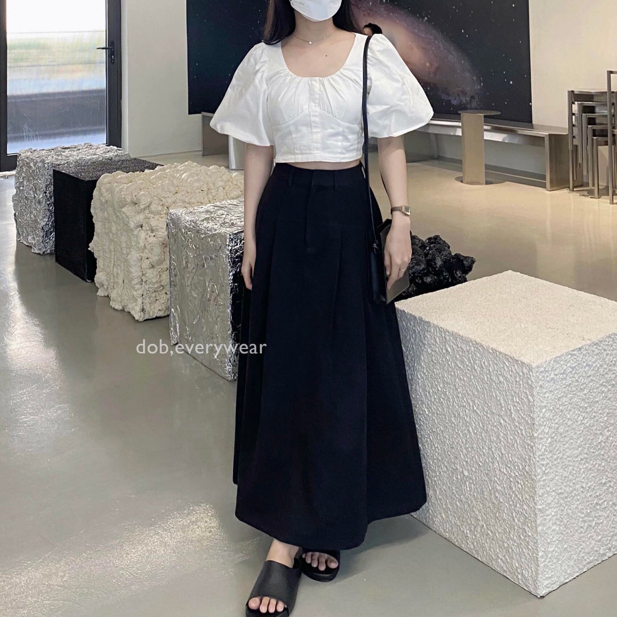 DOB - Áo tay bồng Pana Top