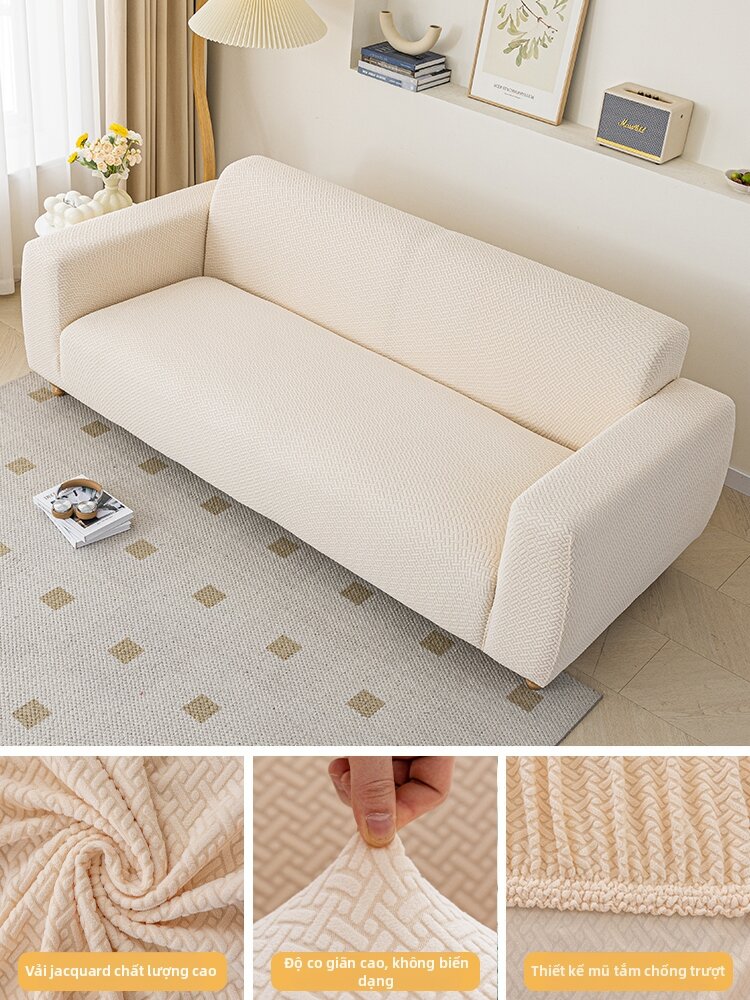 SHUYI | Bọc Ghế Sofa Dài Co Giãn Chống Bụi Mùa Nào Cũng Dùng Chống Gặm Của Mèo