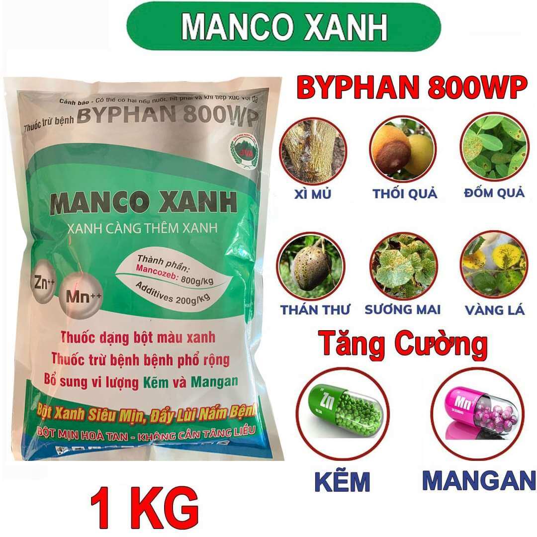 thuốc mancozeb xanh