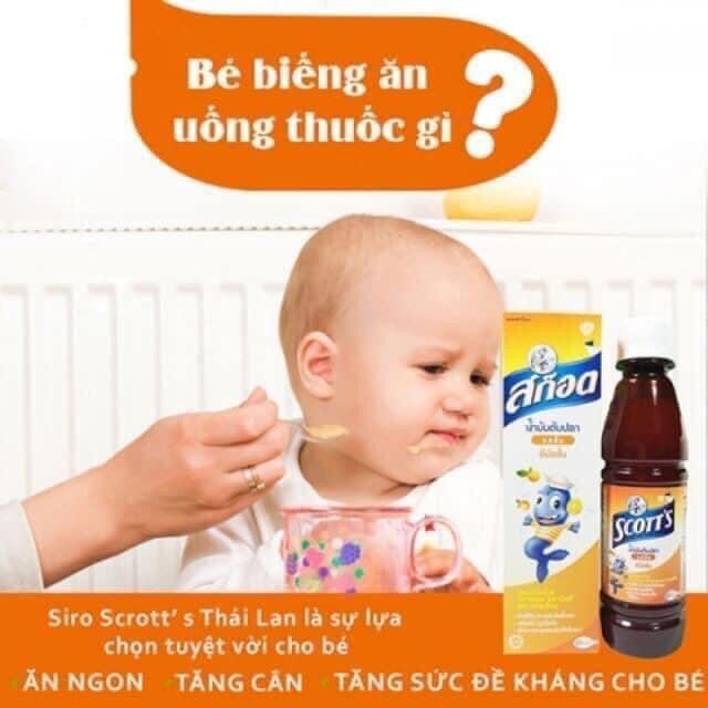 siro tăng cân scott 200ml thái lan