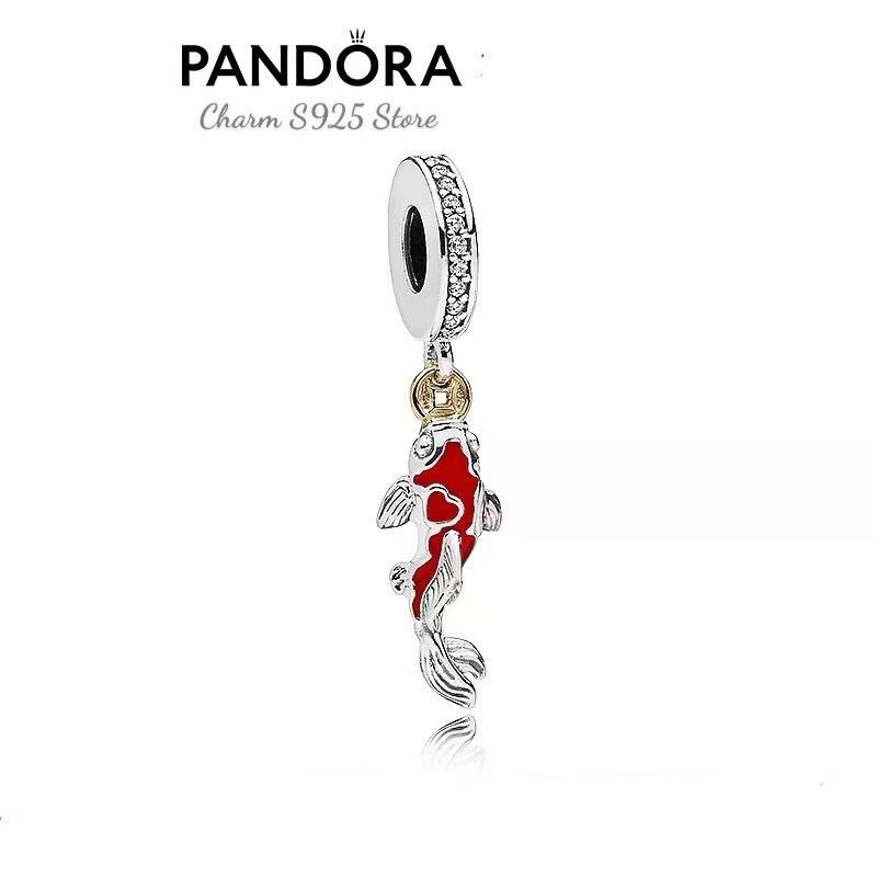 PAN ALE CHARM TREO CÁ CHÉP MAY MẮN BẠC S925 CAO CẤP