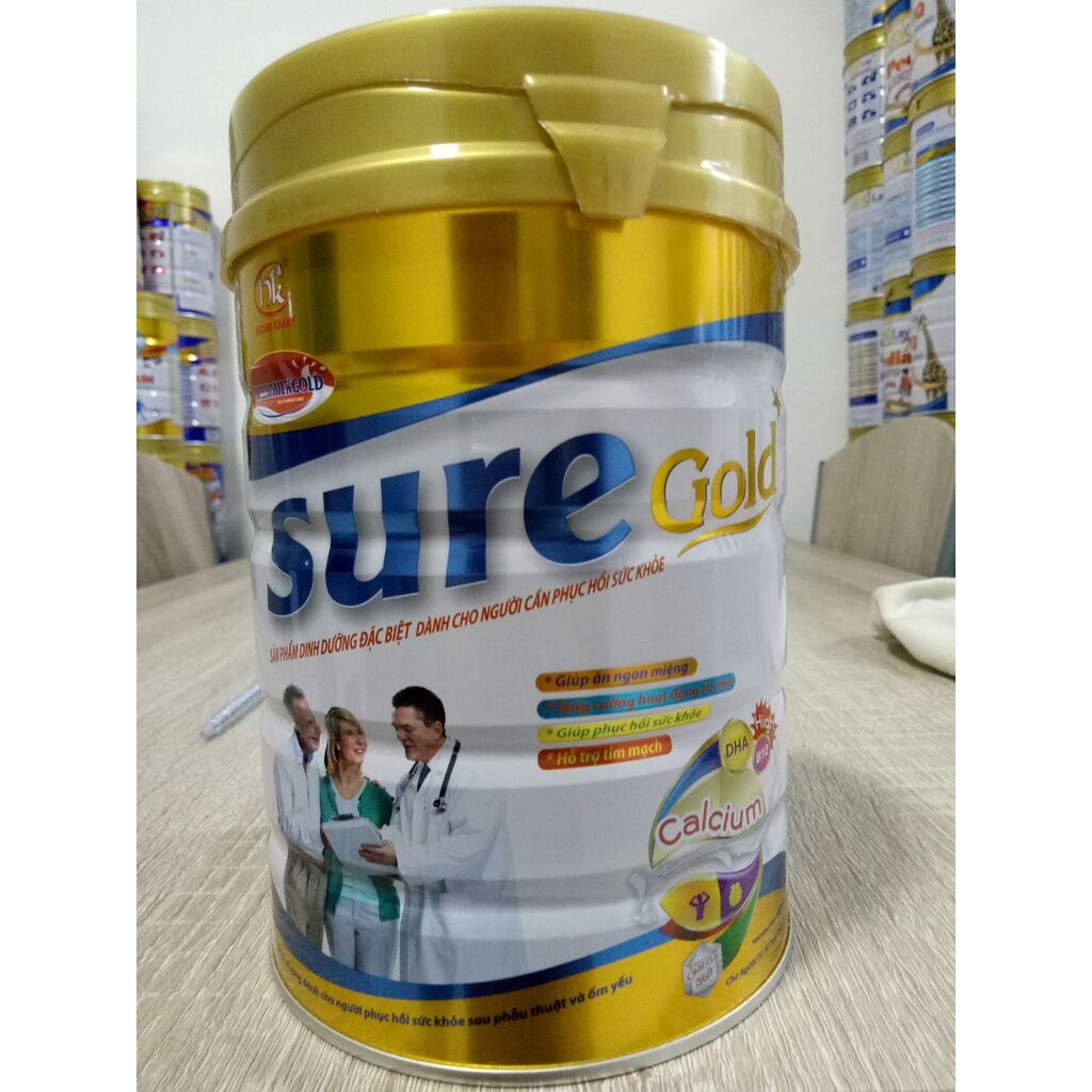 Sữa cho người già tăng cường sức đề kháng và phục hồi sức khỏe Milkmilk suregold 900g