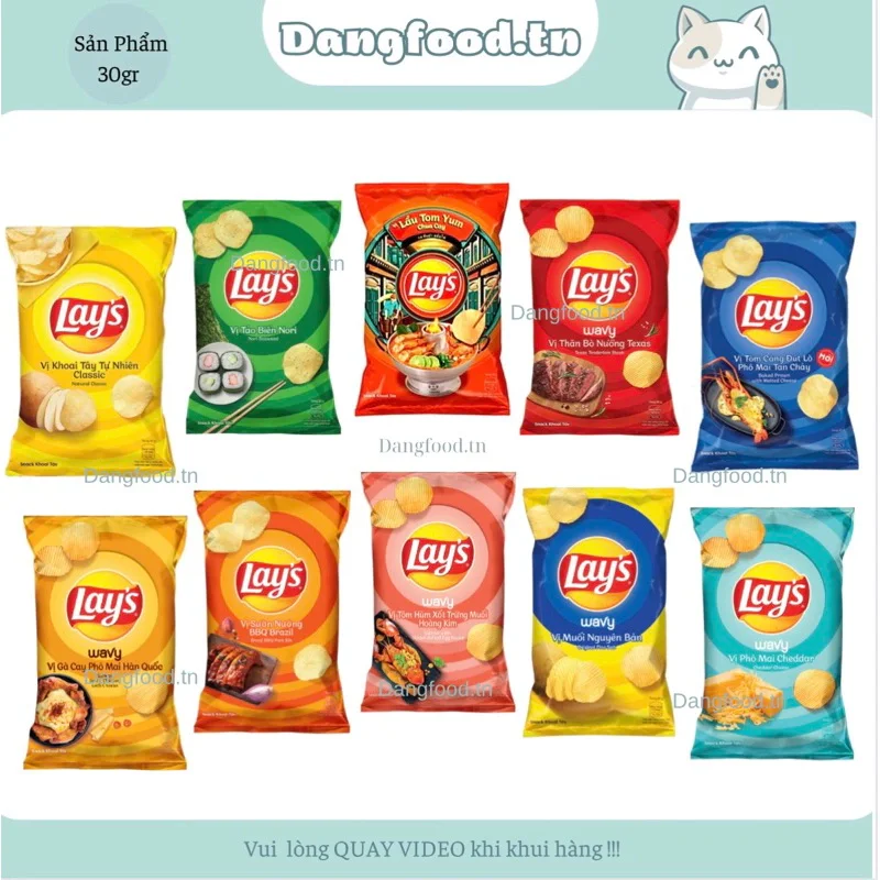Combo 10 gói Bánh snack Lay's