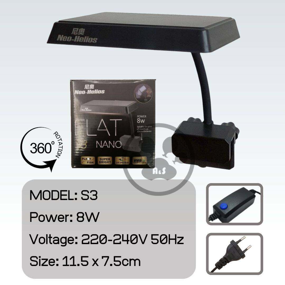 Đèn led neo helios FLSAT S3 plus nano.đỏ cá không đỏ nước