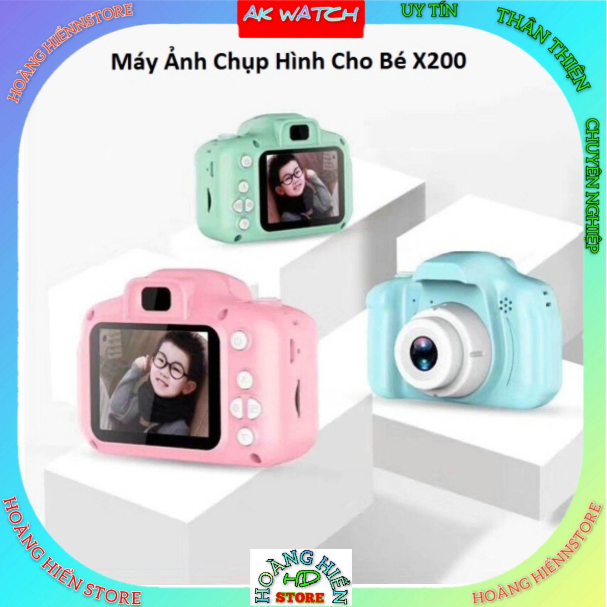 Máy ảnh mini cho bé lắp thẻ nhớ chụp ảnh thật