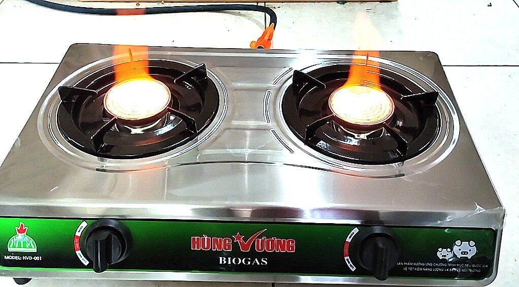 Bếp BIOGAS đôi hồng ngoại