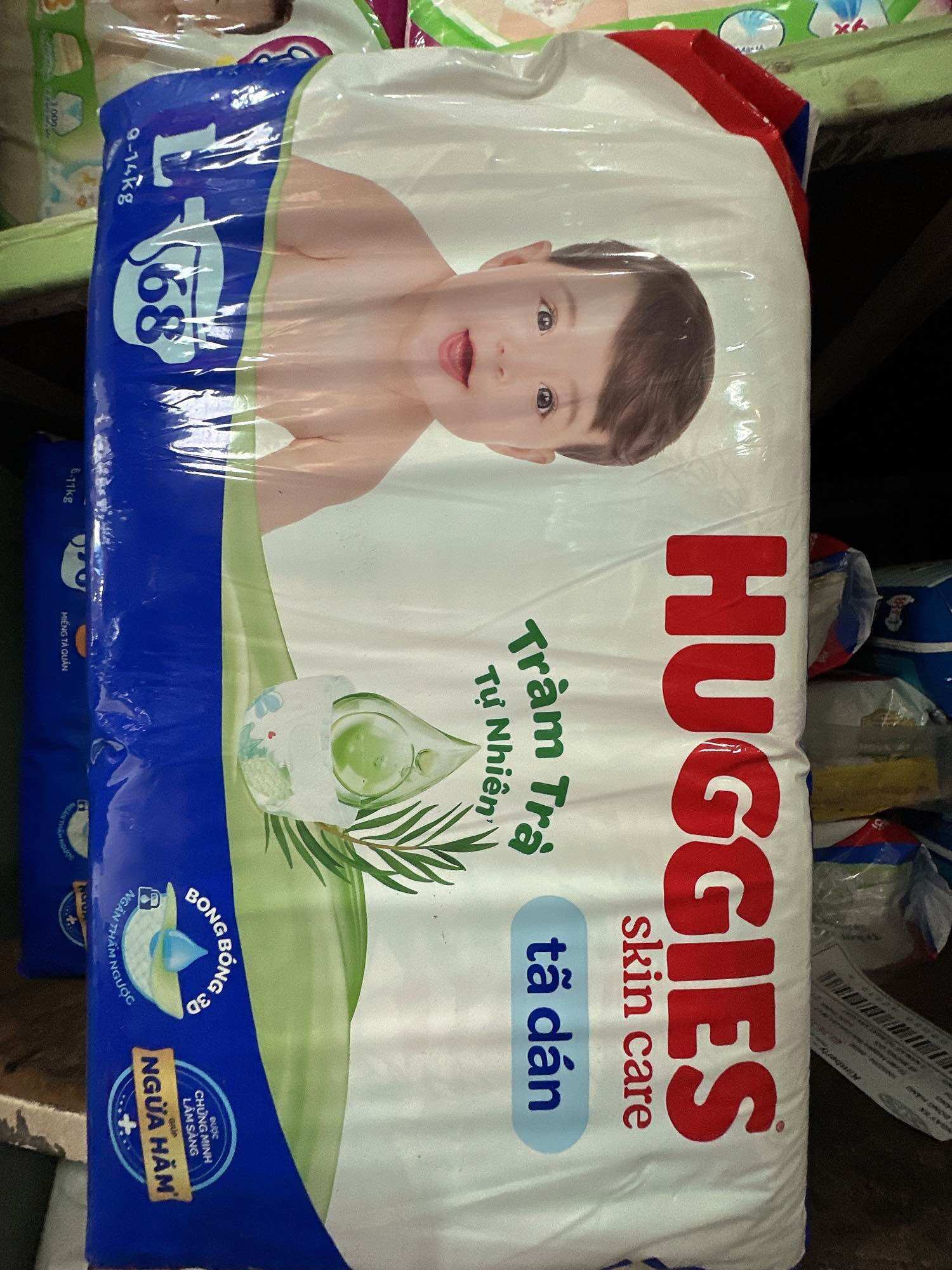 Tã Dán Huggies Size L 68 Miếng 9 đến 14kg