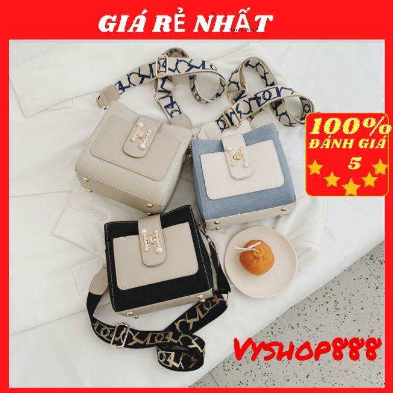 Túi xách nữ đeo chéo dây bản to chắc chắc da 2 lớp siêu bền siêu đẹp mã 09