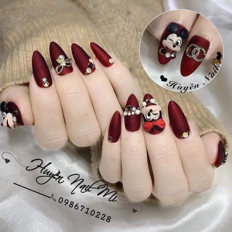 Sơn gel màu đỏ tuyết , sơn gel lẻ