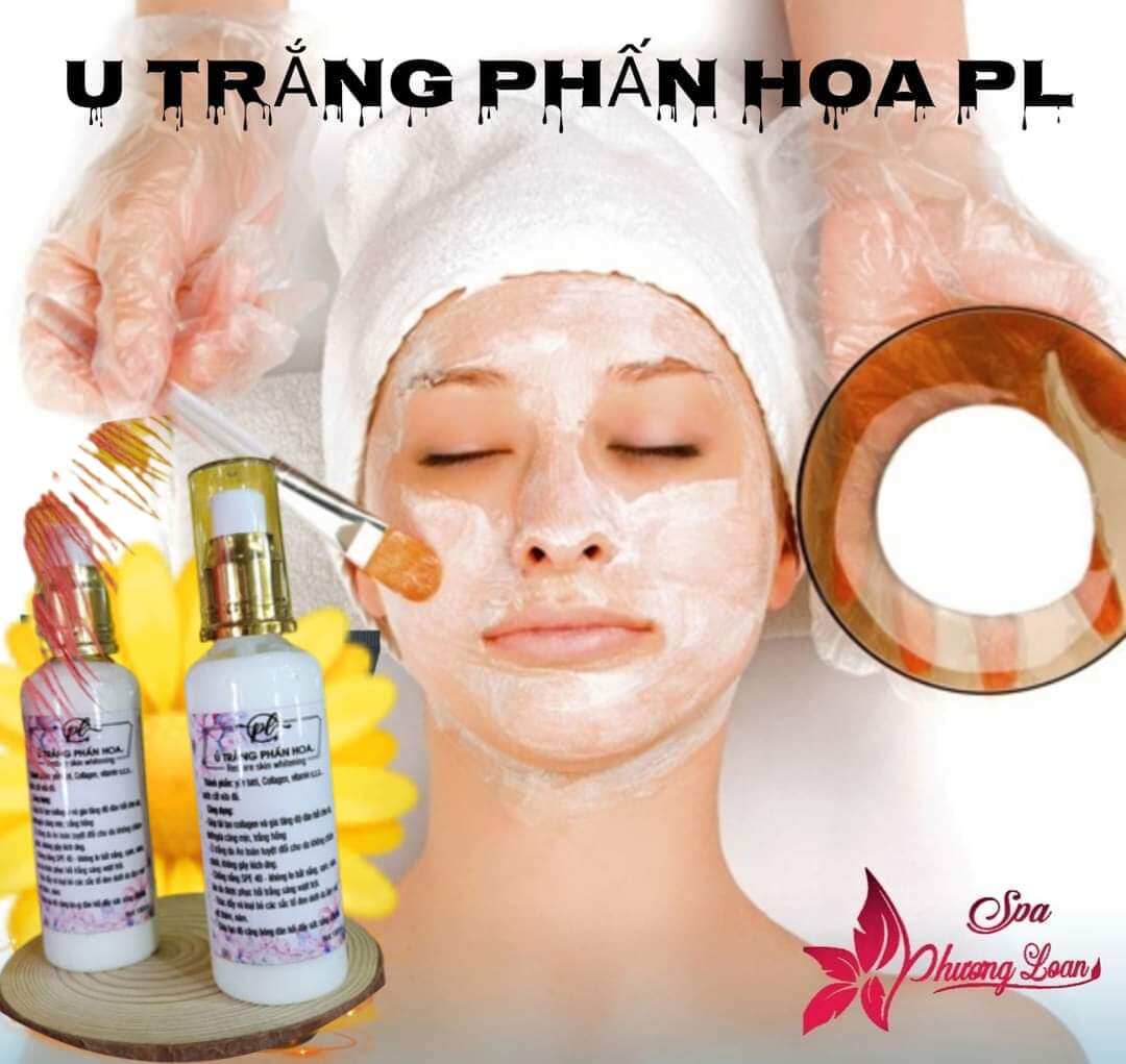 ủ trắng  da mặt phấn hoa.