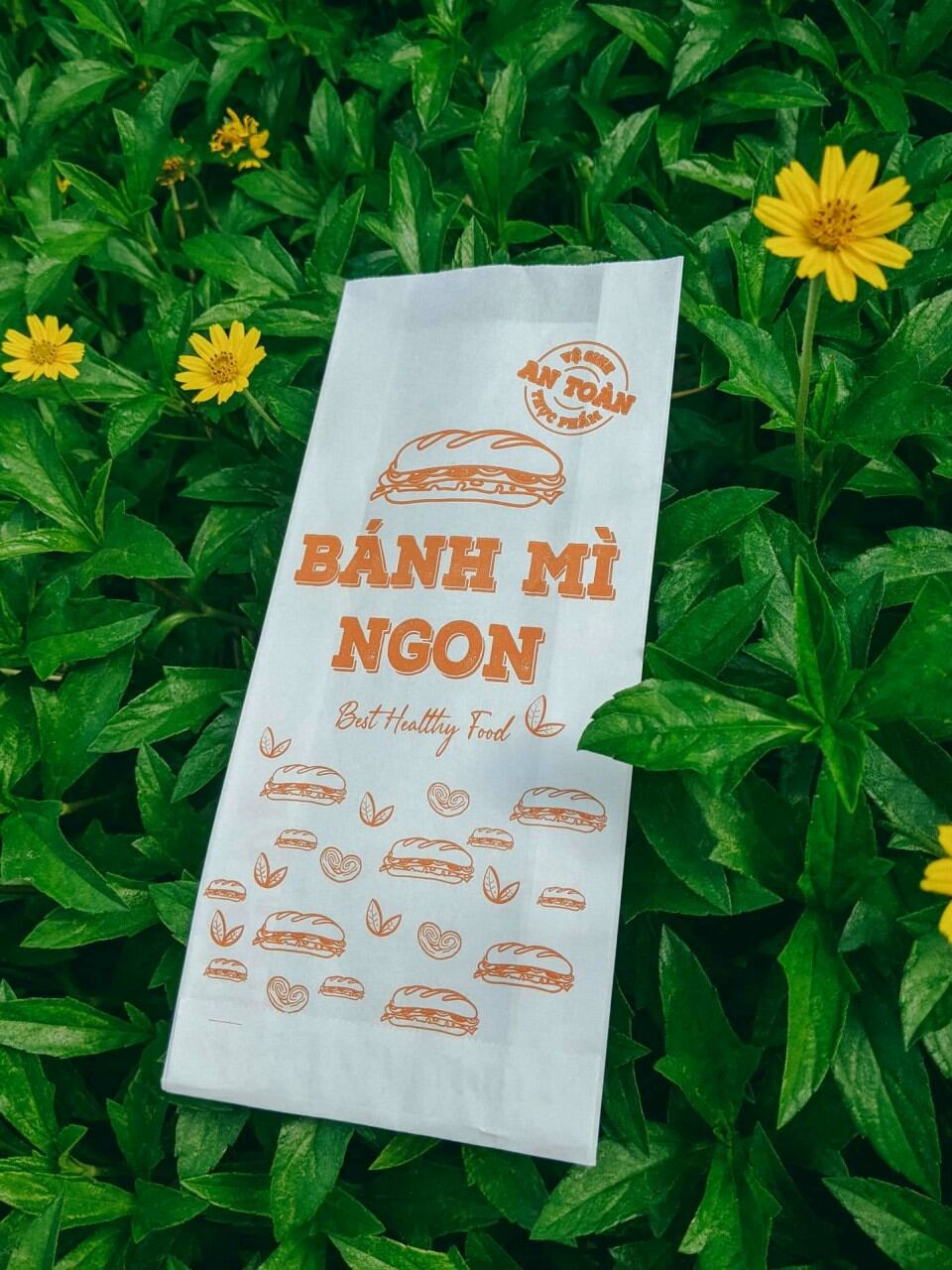 200 túi bánh mì truyền thống, túi giấy đựng bánh mì truyền thống