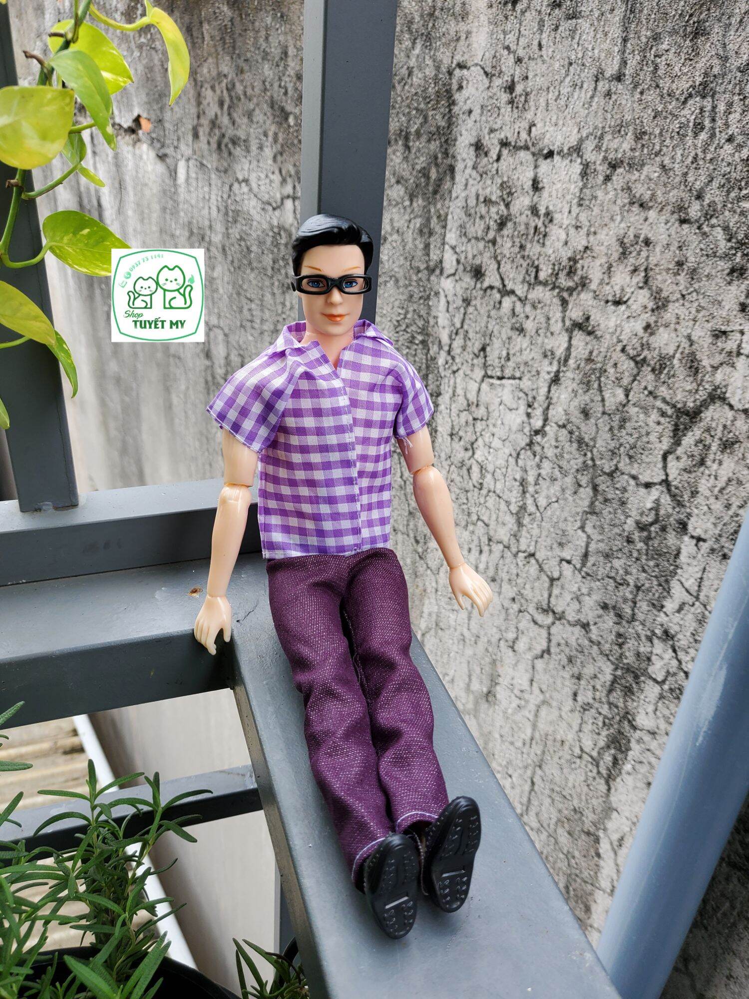 Bộ 2 búp bê bố con gia đình hạnh phúc