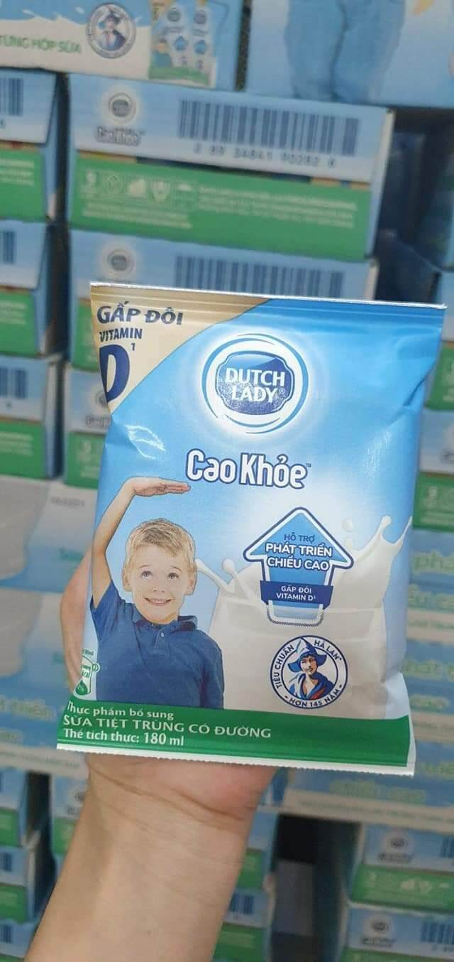 Sữa tươi Cô Gái Hà Lan thùng 24 bịch 180ml